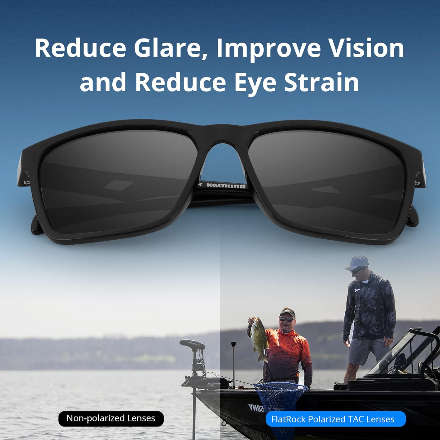 Detalle de KastKing FlatRock Polarized Sunglasses for Men and Women