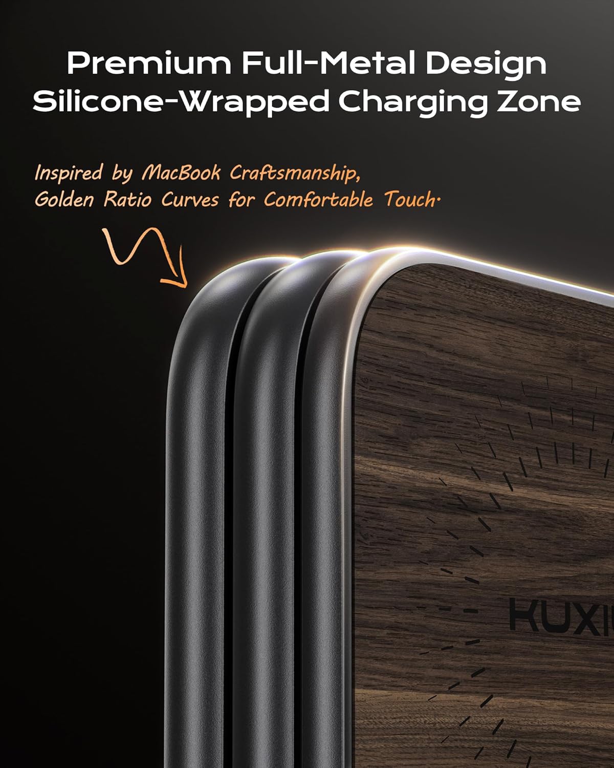 Thumbnail 6 de KU XIU X40 Turbo Qi2.2 25W Station de Charge sans Fil Magnétique 3 en 1