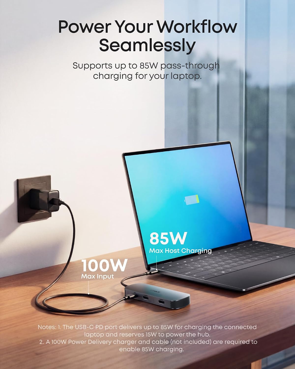Thumbnail 6 de Anker Nano 8-in-1 USB-C Docking Station: Dual 4K Monitors, 85W Power Delivery and fast USB connectivity