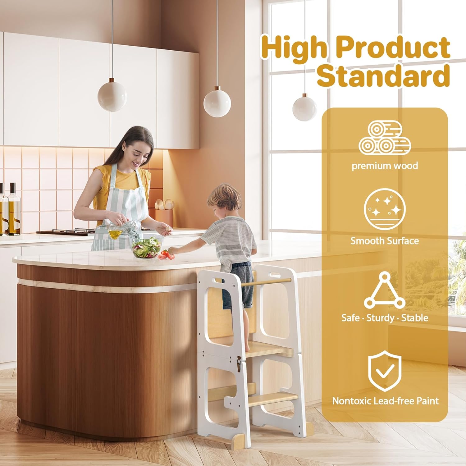 Detalle 2 de Step Stool for Kids Toddler Learning Tower 1