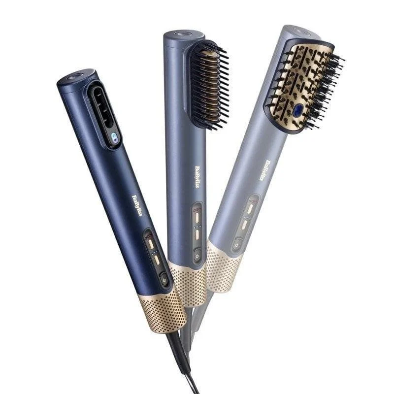Detalle de Cepillo de aire BaByliss Air Power AS6550E cerámico digital 1600W azul marino