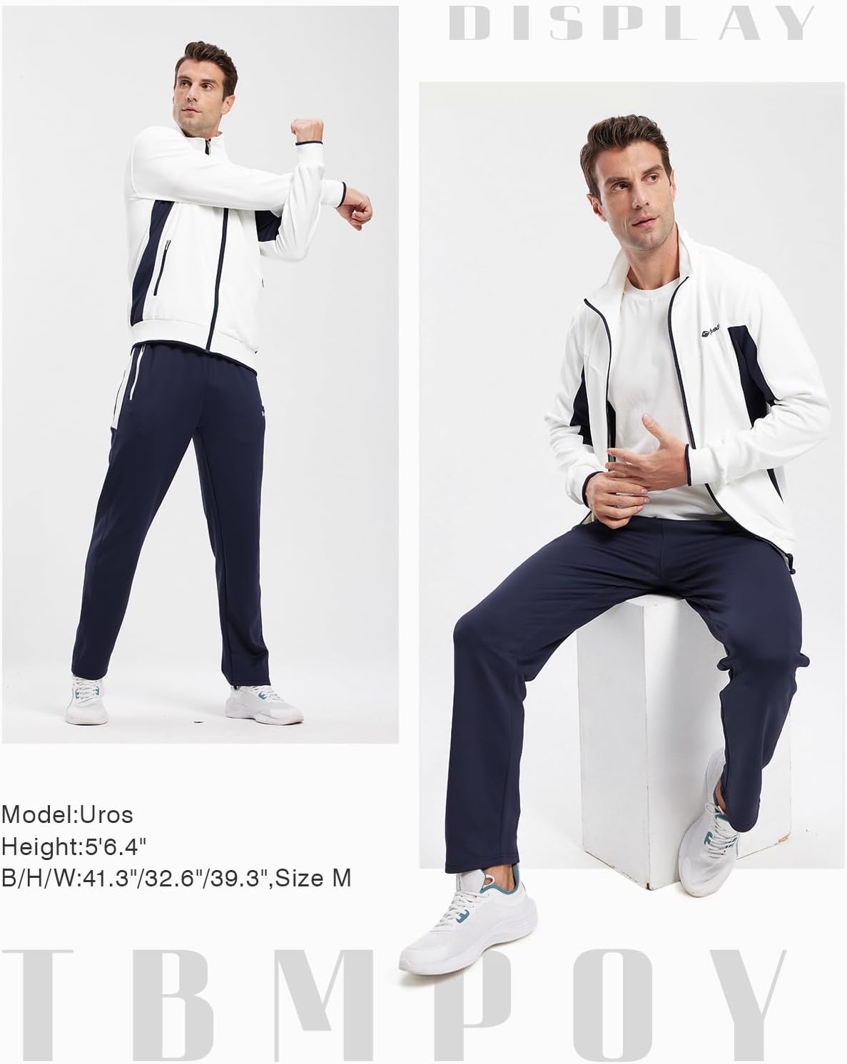 Thumbnail 6 de TBMPOY Men's Tracksuit 2-Piece Full Zip