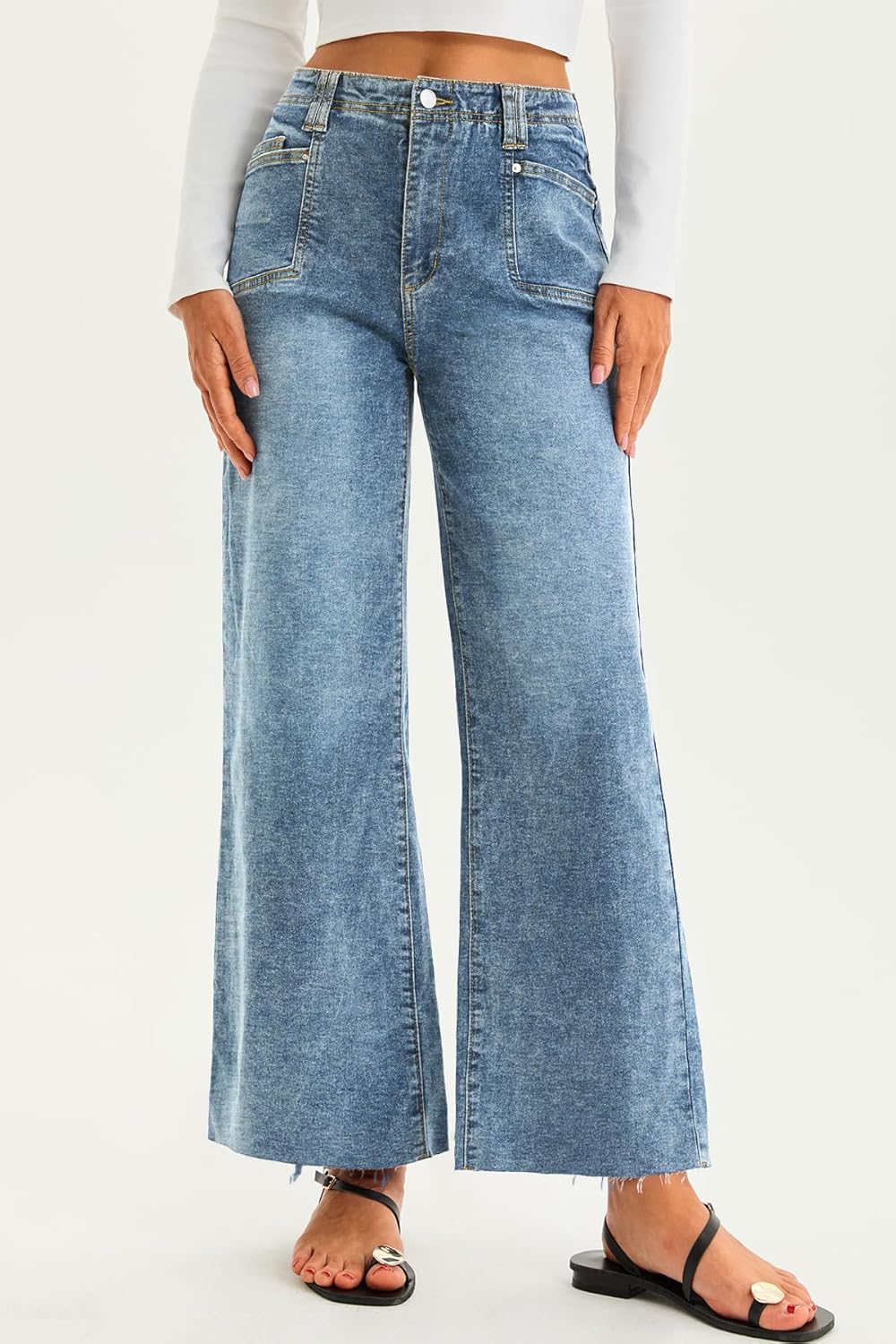 Thumbnail 5 de Cicy Bell High Waisted Cropped Jeans