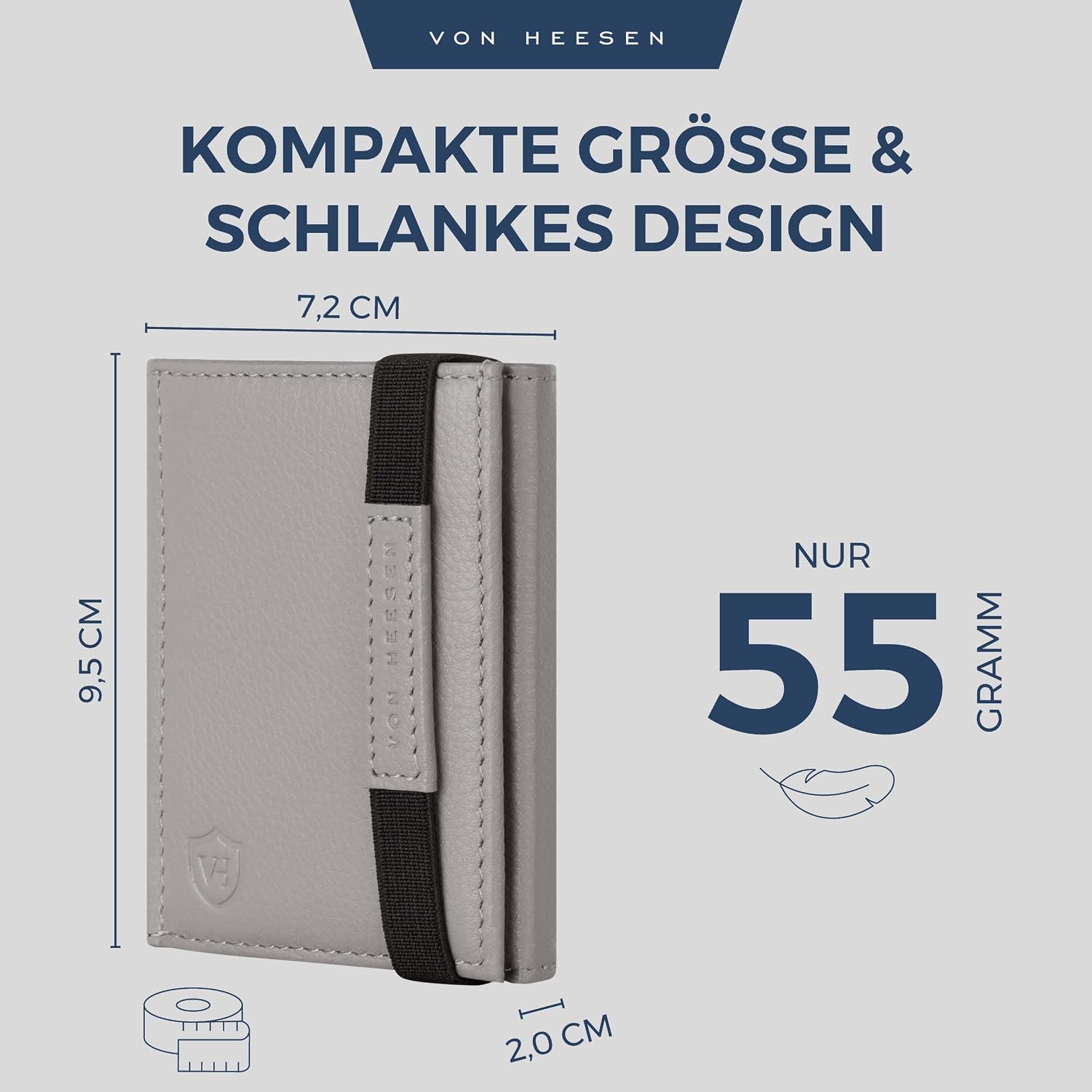 Thumbnail 4 de VON HEESEN Slim Wallet RFID 8 Karten