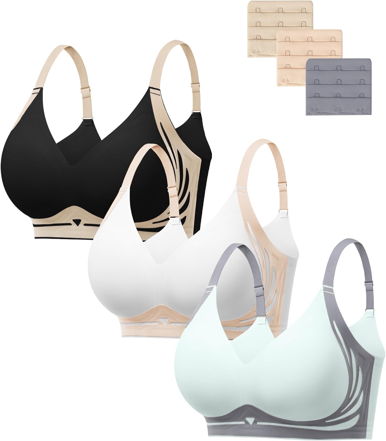 Detalle de HBselect Jelly Wireless Bralettes: Seamless Comfort for Everyday Wear