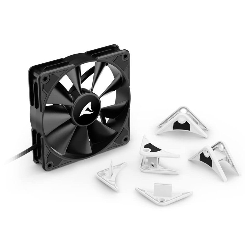 Detalle 2 de Sharkoon SilentStorm BW120 PWM Fan 120 mm