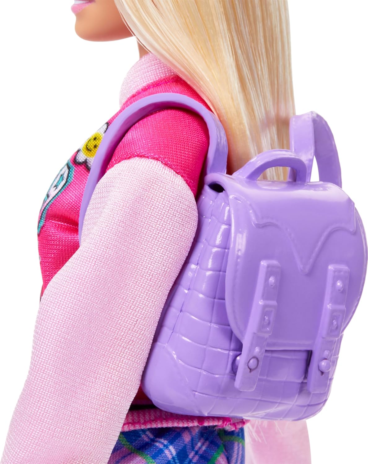 Detalle de Barbie étudiante avec ordinateur et accessoires HRG84 – le duo parfaite pour l’imagination et les jeux éducatifs