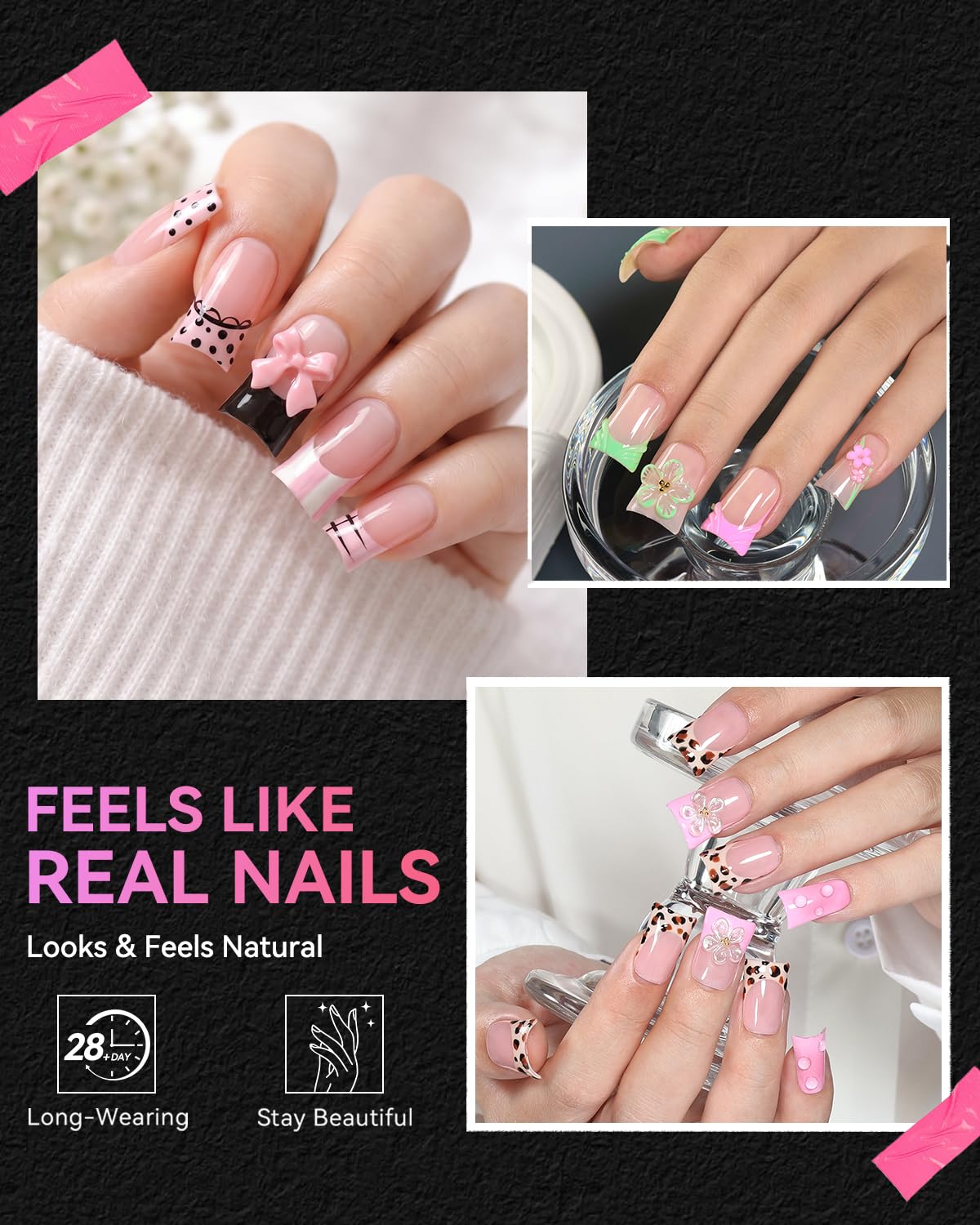 Detalle de Makartt Duck Nail Tips, 504 Pieces