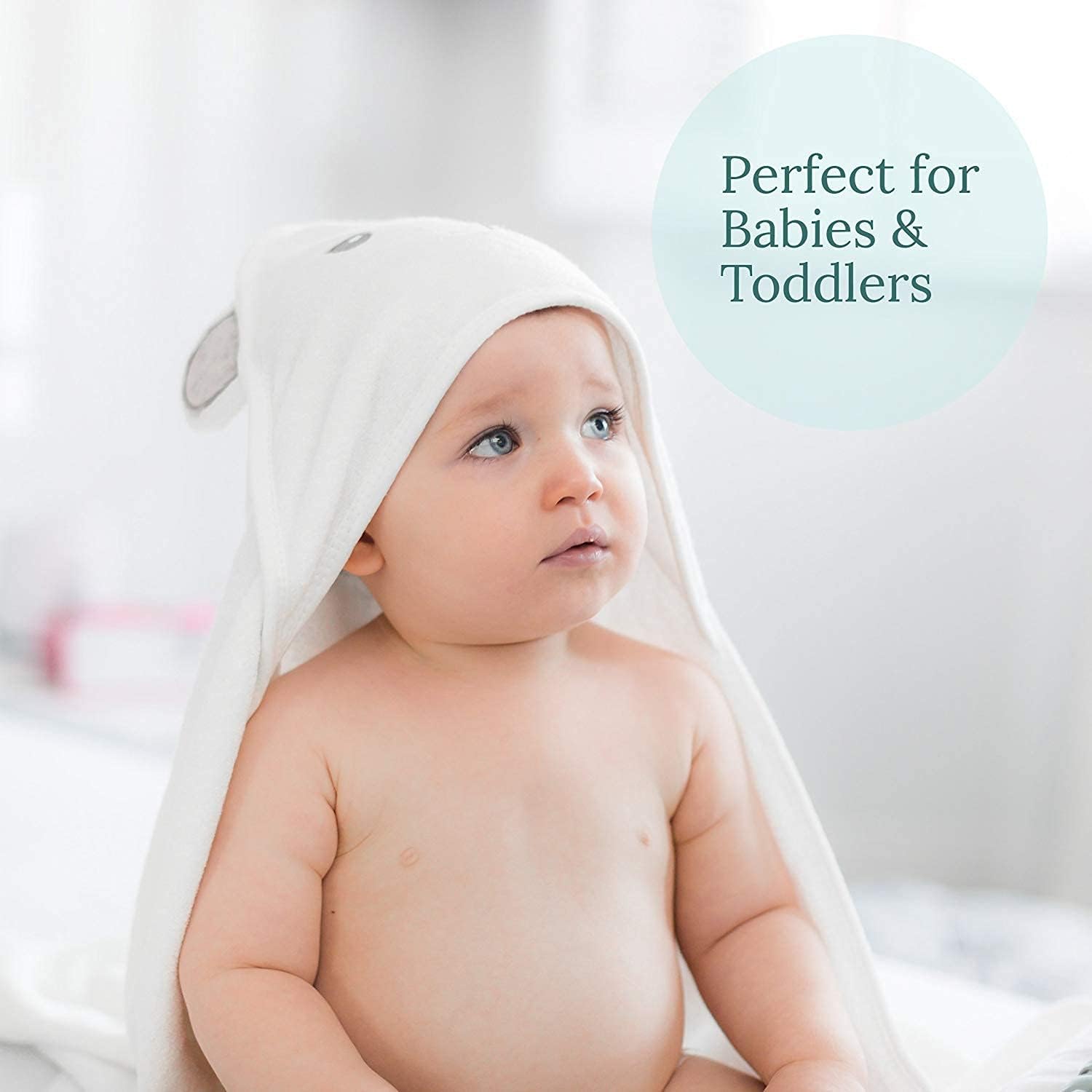 Detalle de HIPHOP PANDA Bear Hooded Baby Towel, 2-Layer 500 GSM Rayon from Bamboo