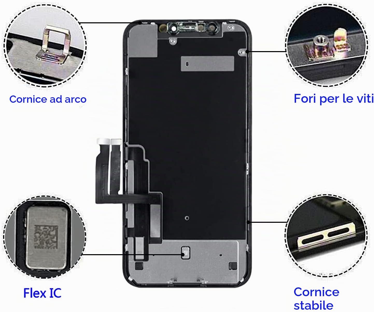 Thumbnail 6 de Brinonac ricambio display LCD per iPhone XR da 6,1" con 3D Touch