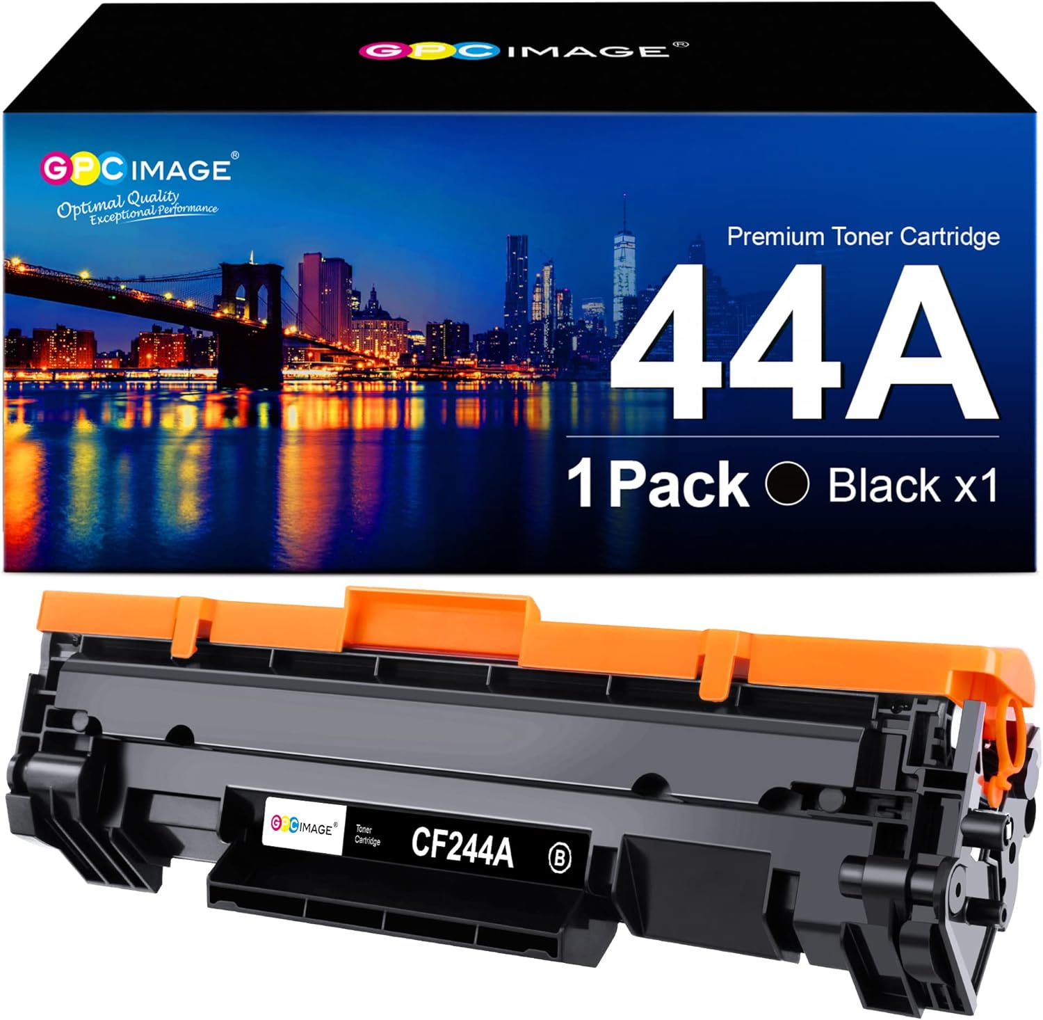 GPC Image CF244A / 44A Tonerkartusche Schwarz – kompatibel für HP LaserJet Pro M15/M28 (1 Pack)