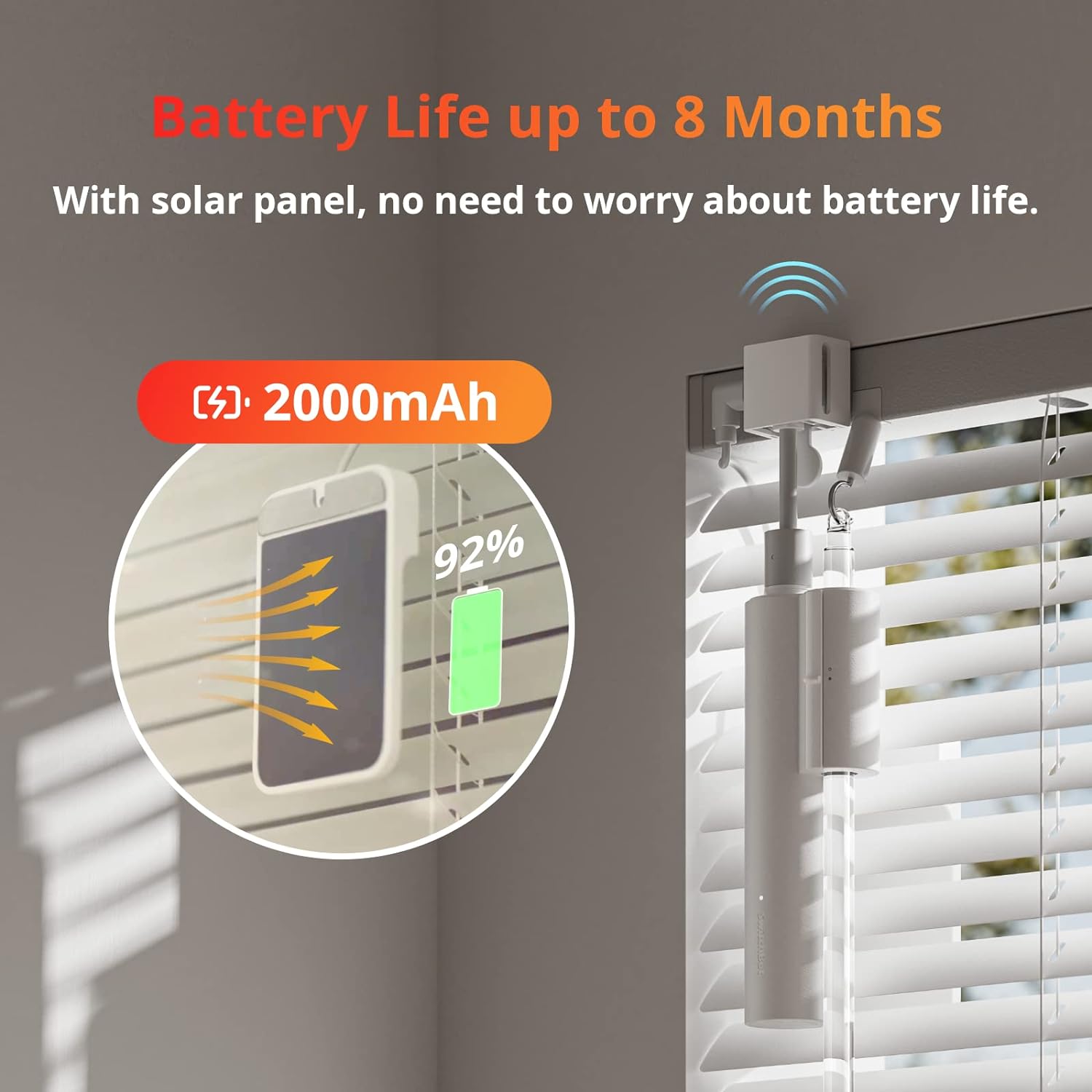 Detalle de SwitchBot Smart Motorized Blinds Kit 3-pack