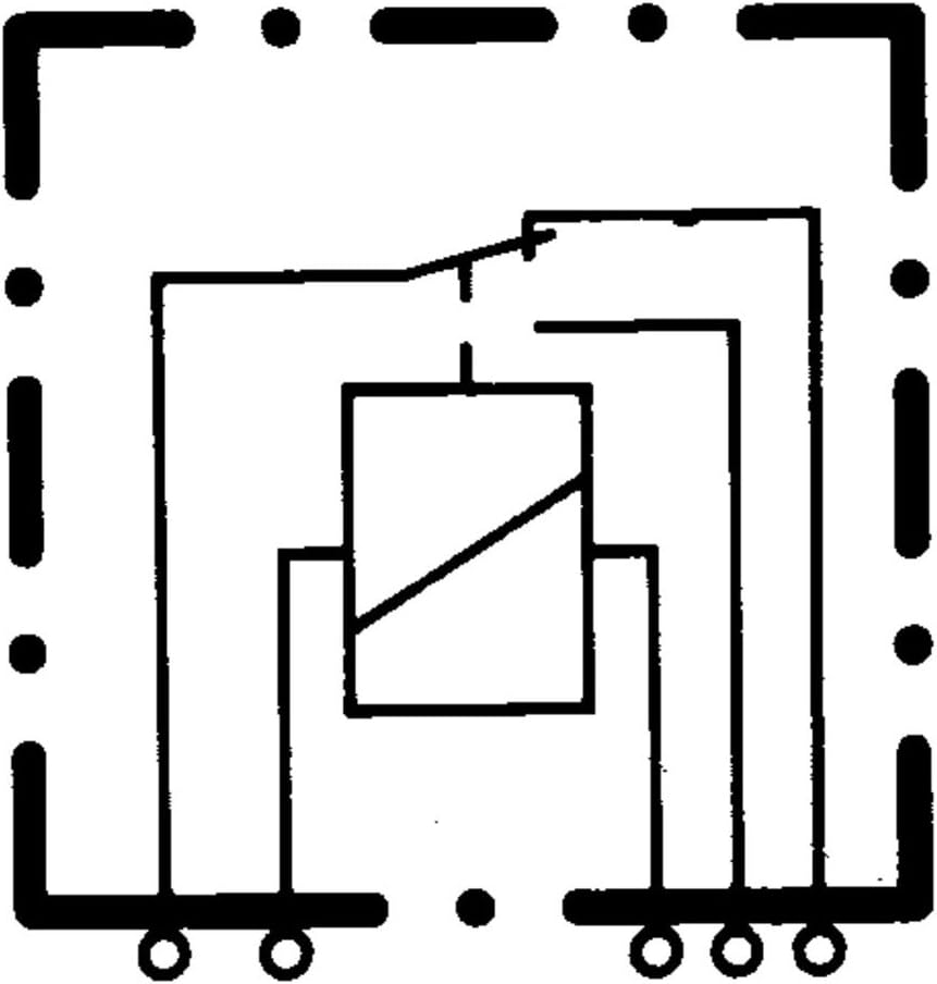 Thumbnail 1 de Relais HELLA 4Rd 933 332-041 – 12V, 5 pôles, relais inverseur, avec support