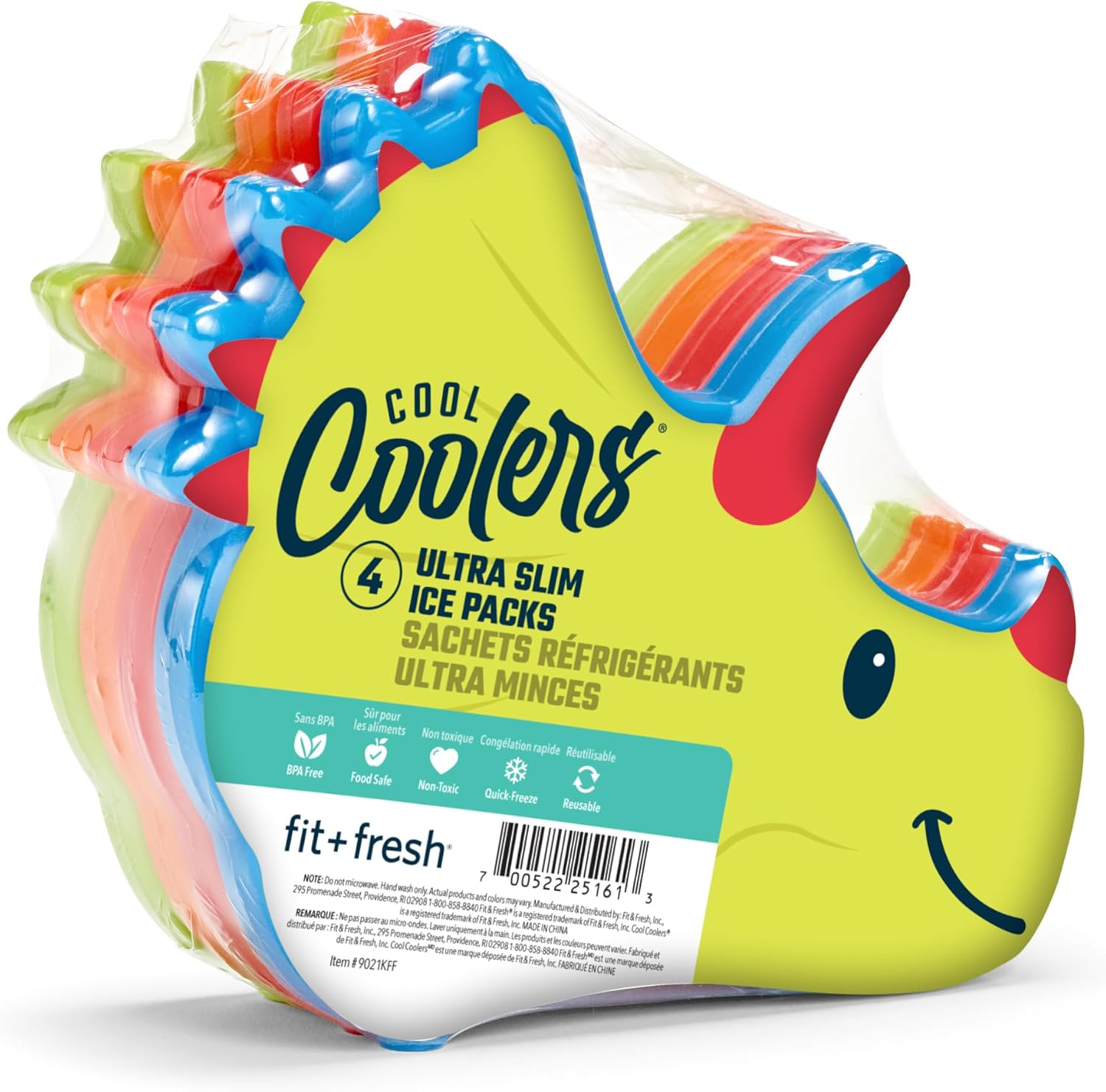 Detalle de Cool Coolers Lunch Box Ice Packs, Dinosaur