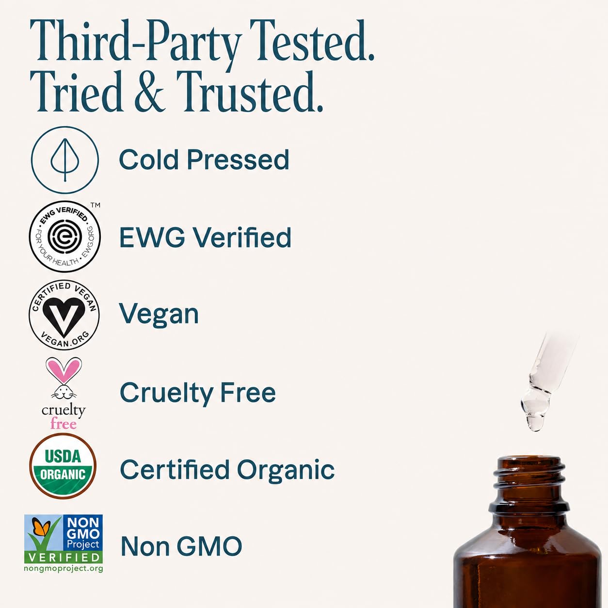Thumbnail 4 de Cliganic Organic Cold-Pressed Castor Oil Lash and Brow Serum with Refillable Wand
