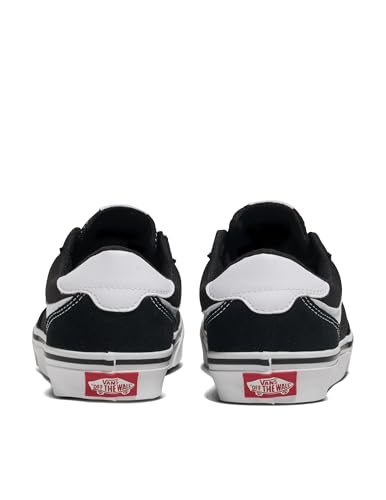Detalle de Vans Brooklyn LS Suede Canvas Black White 40.5 EU