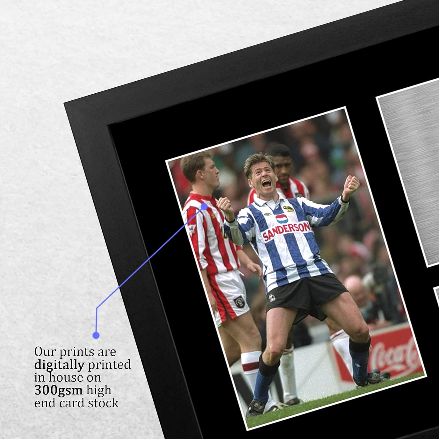 Thumbnail 3 de Chris Waddle Sheffield Wednesday A4 framed signed autograph photo gift (HWC Trading)