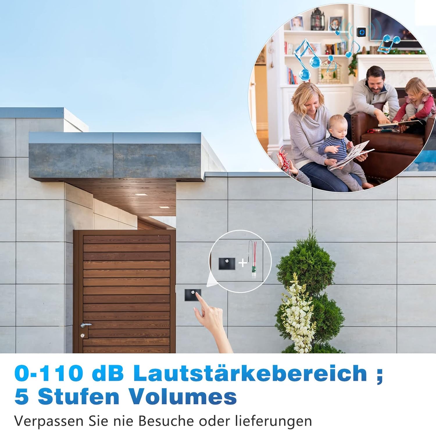 Thumbnail 4 de Satisure Doorbell Set estensione radio 110 dB