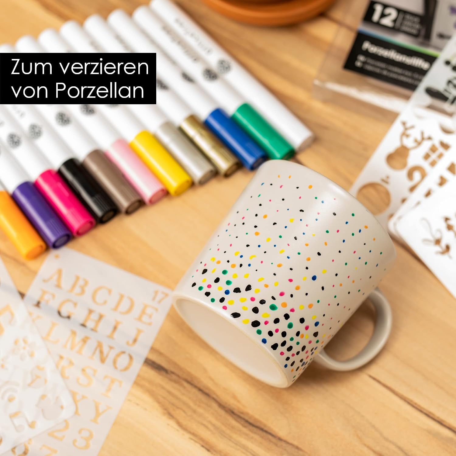 Thumbnail 5 de OfficeTree Porzellanstifte 12 Farben 2 mm 🎨
