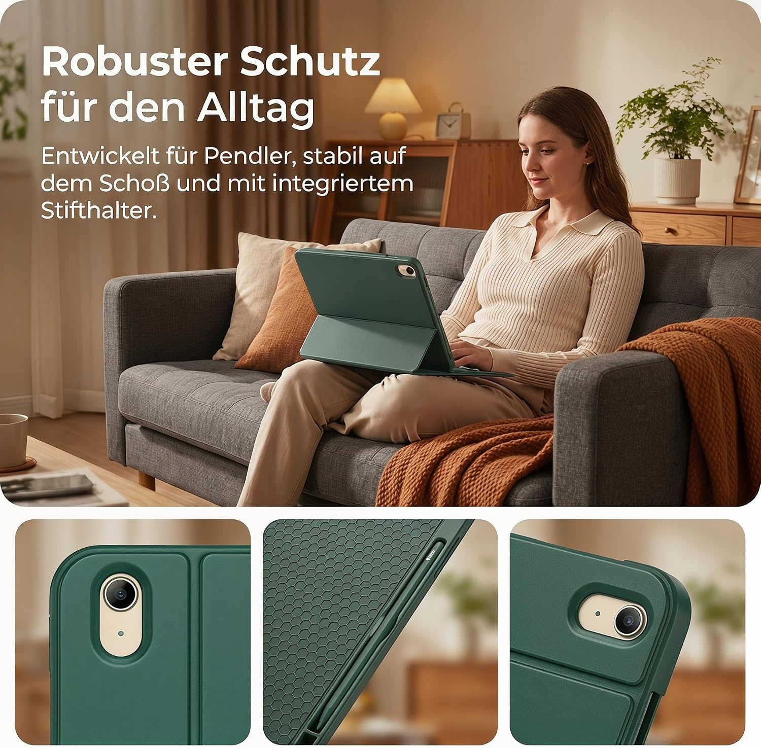 Detalle de iPad Tastaturhülle A16 mit Beleuchtung