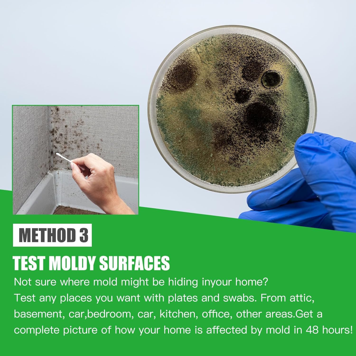 Detalle 1 de Entimp Mold Test Kit, 8 Tests for Air, HVAC, and Surface Sampling