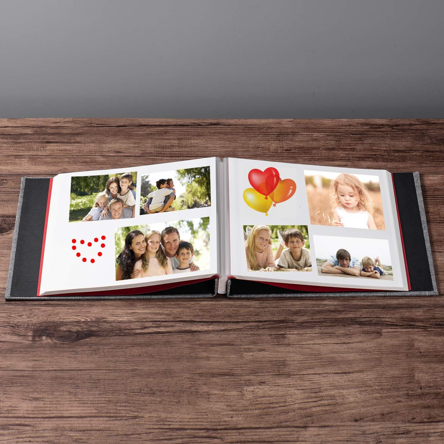 Detalle 2 de HoneyTolly XC-Gray Self-Adhesive Photo Album, Linen Cover, 40 Pages