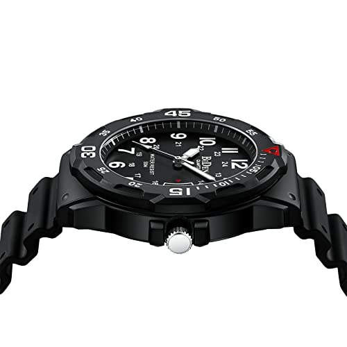 Detalle de HANPOSH Orologio Uomo Analogico Quarzo Impermeabile con Data Luminosa – 44 mm, 5ATM