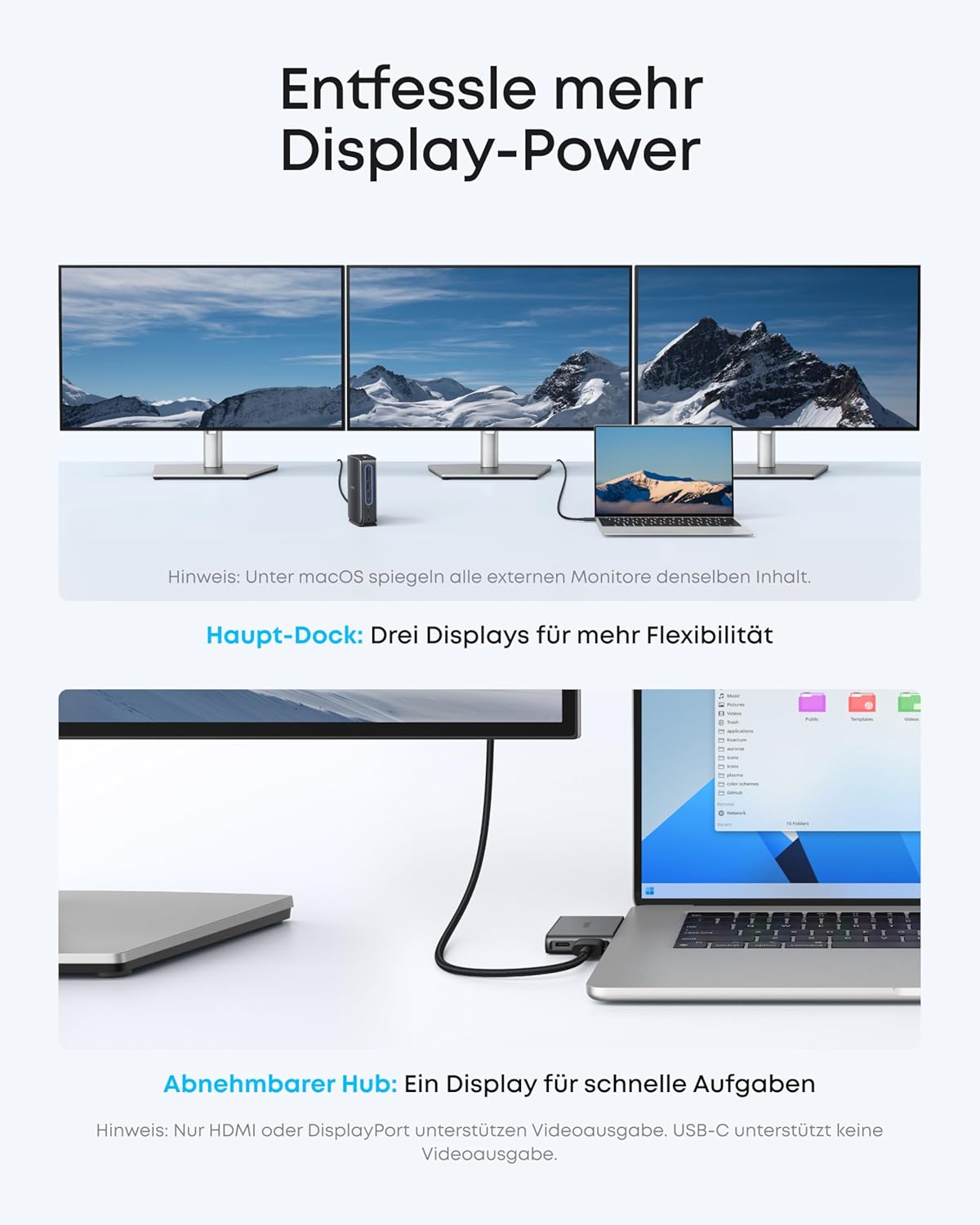Detalle de Anker Nano Laptop Dock