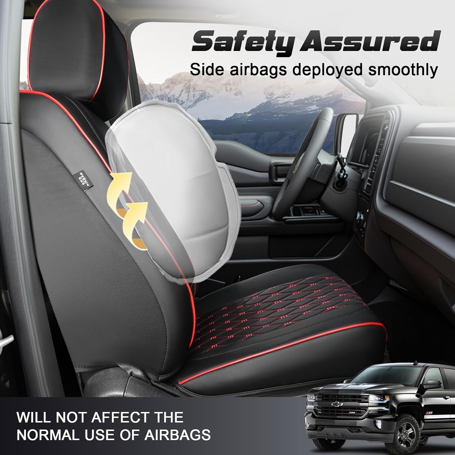 Detalle 2 de Umbrauto Truck Seat Covers in Nappa Leather