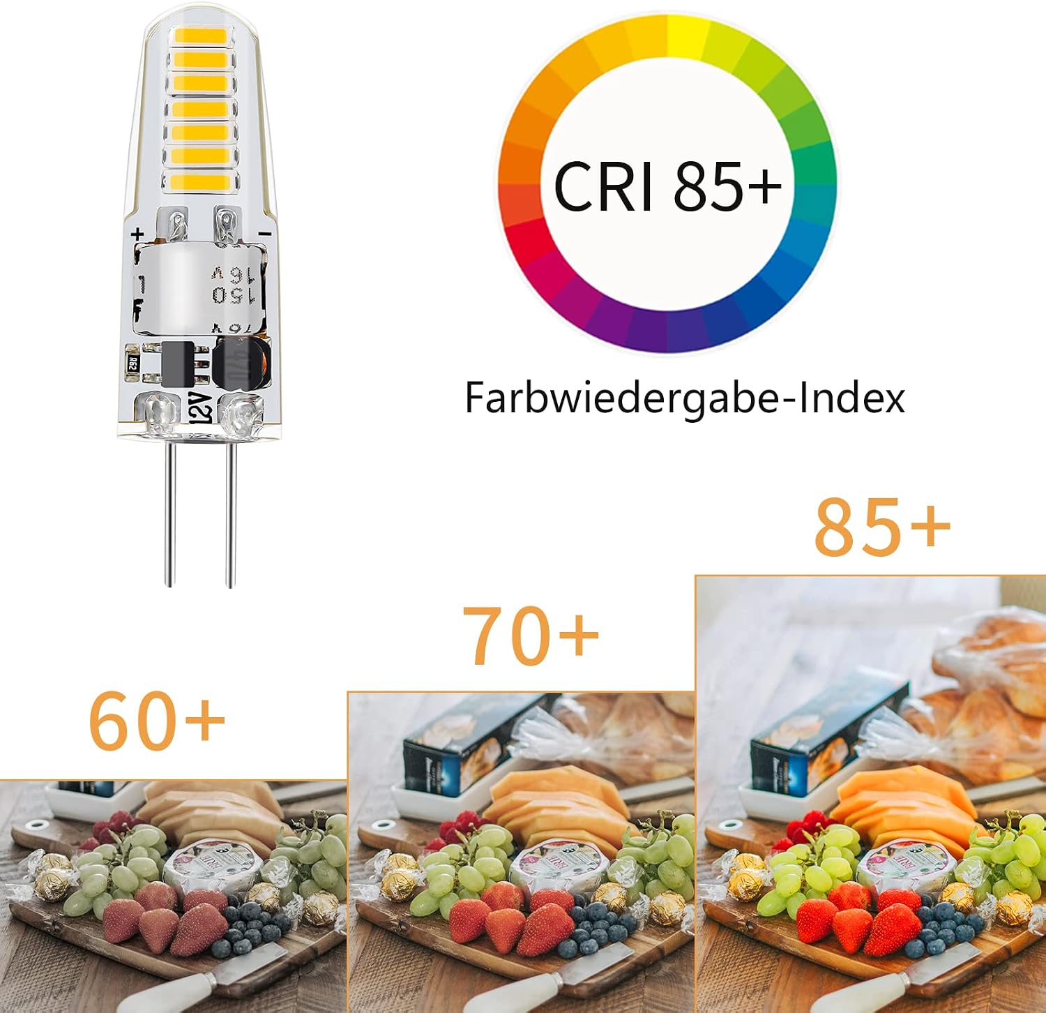 Thumbnail 6 de I-SHUNFA LED-G4 G4 LED-lampor, 1,2 W, 4000 K, 12 V, 5-pack