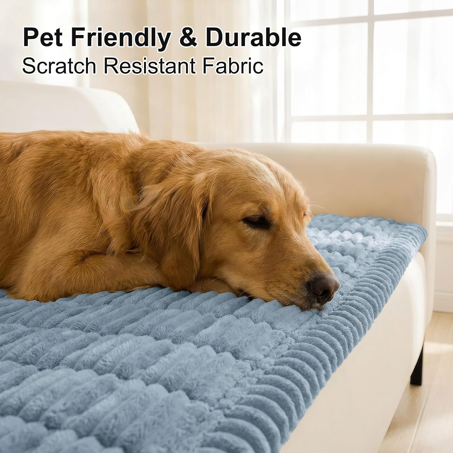 Detalle de Smiry 27.6" x 70.9" Couch Cover for Dogs, Washable Polyester Protector