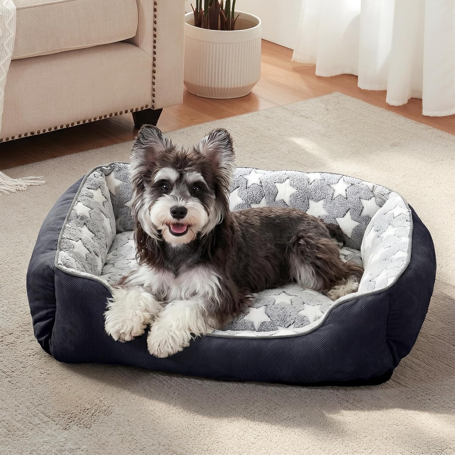 Thumbnail 6 de MIXJOY Medium Dog Bed 64x53 cm — washable cosy bed