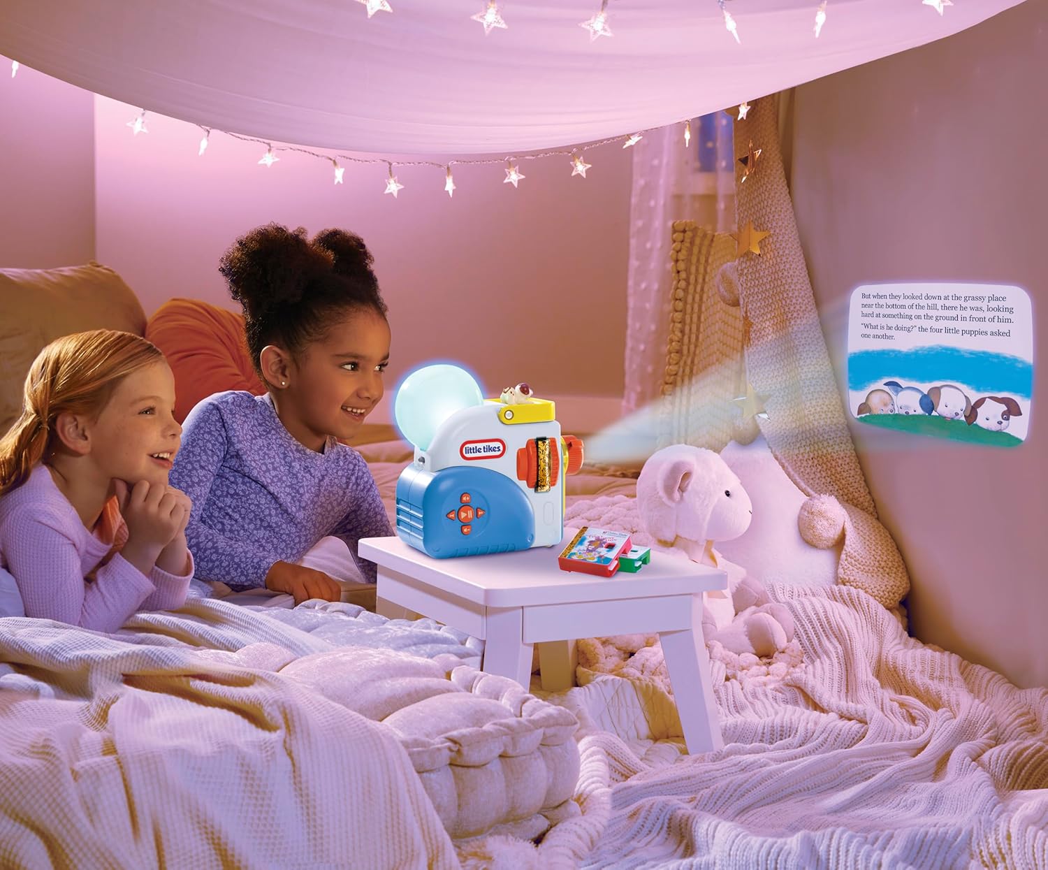 Thumbnail 2 de Little Tikes Storytelling Machine Set with Time for Stories, Audio-Repeat Book & Night Light