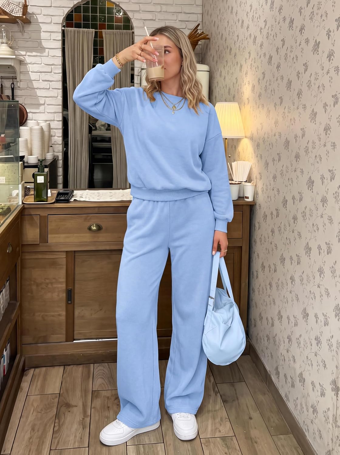 Detalle 2 de PRETTYGARDEN Women's Lounge Set with Fleece Lining