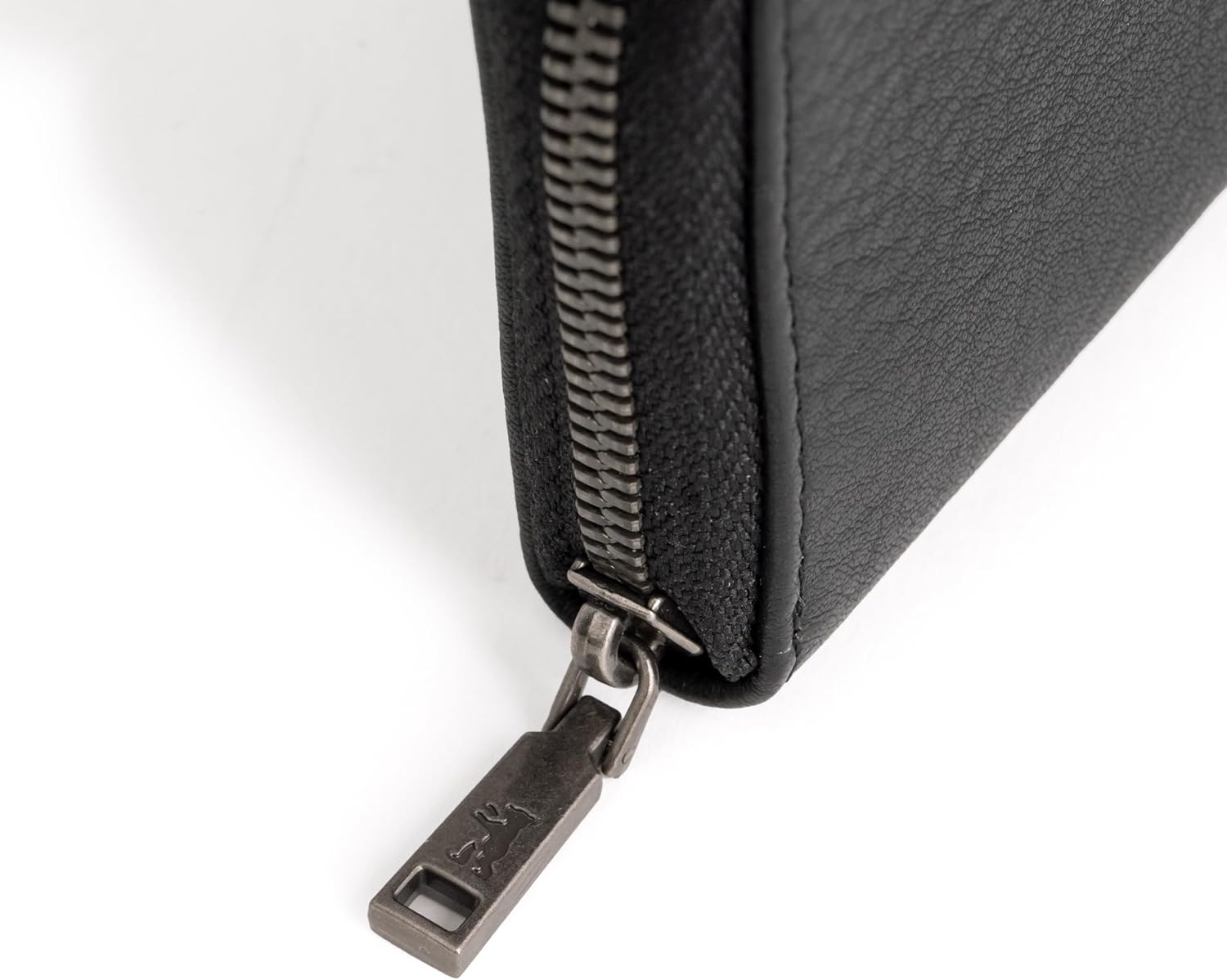 Detalle de Berliner Bags Premium Geldbörse Braga – Kleine Geldbörse aus Leder mit RFID-Schutz, Schwarz