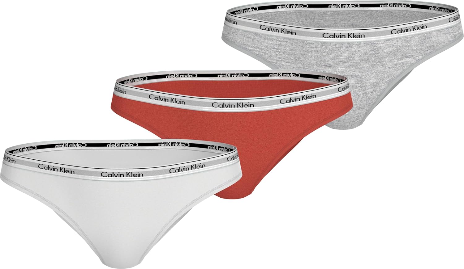 Thumbnail 6 de Lot de 3 slips Calvin Klein Femme en coton stretch (bikini)