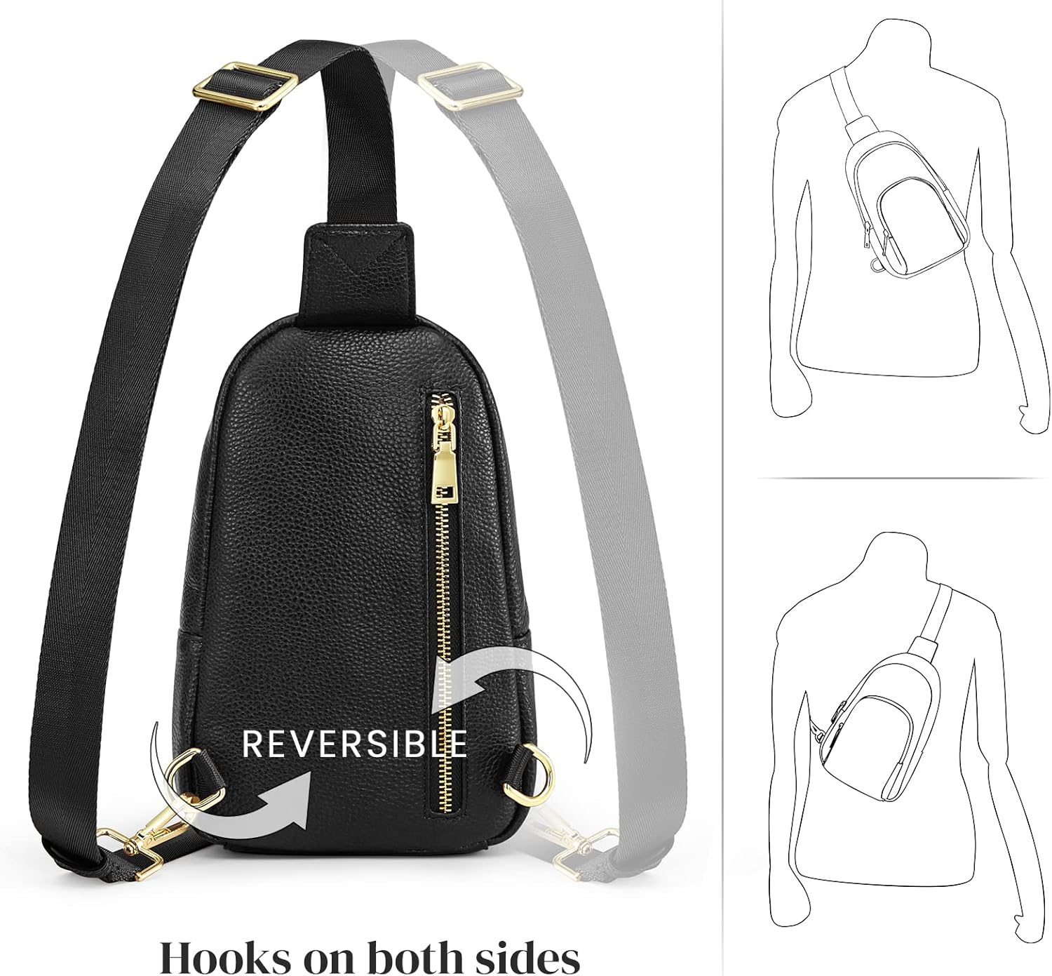 Detalle 2 de S-ZONE Sac bandoulière RFID cuir femme