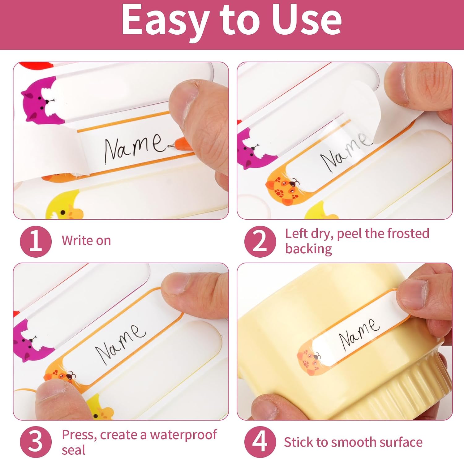 Thumbnail 5 de Waterproof Name Labels 480-Piece Set