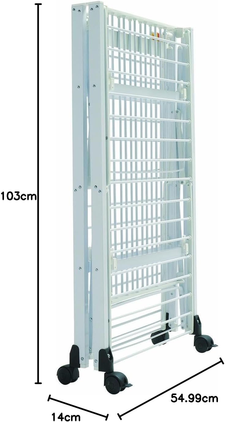 Thumbnail 6 de Foppapedretti Gulliver Stendibiancheria Pieghevole in Alluminio Bianco – 27 m di linea utile, modulare e comodo