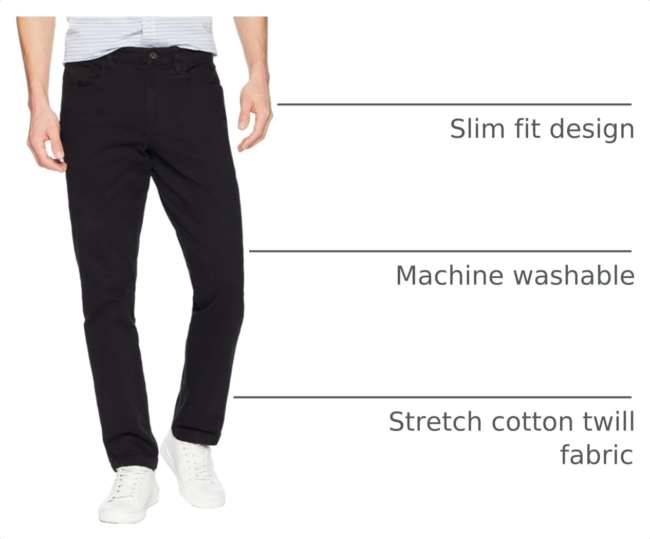 Detalle 2 de Amazon Essentials Men's Skinny-Fit 5-Pocket Stretch Twill Chino Pants