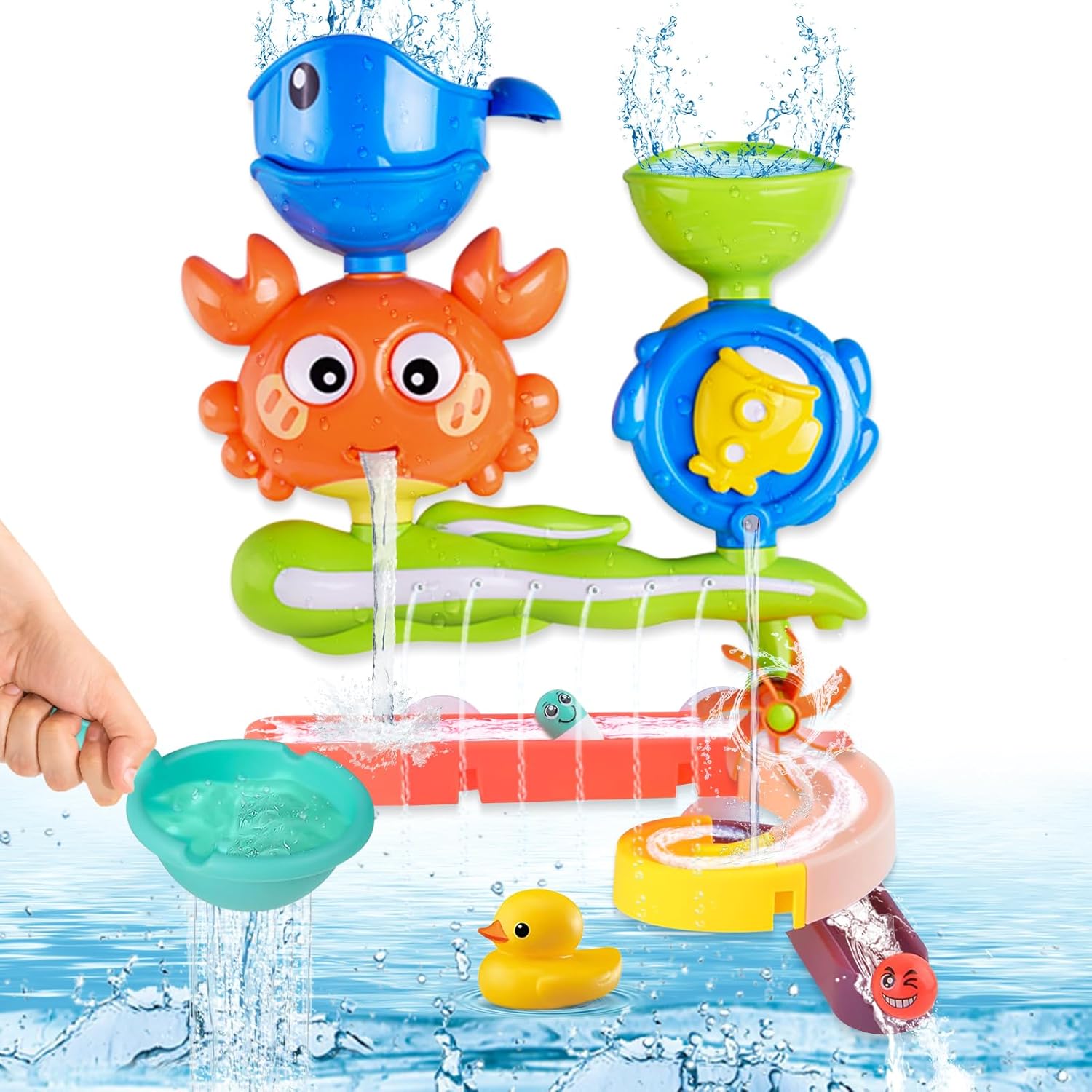 Thumbnail 6 de Giochi Bagnetto Neonato 1-4 Anni – Vasca con Orso e Ape: peluche educativo e ventose sicure