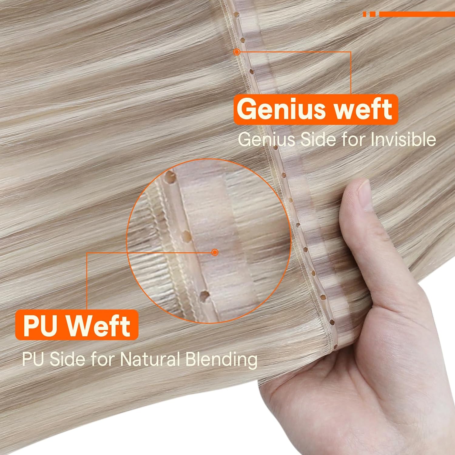 Thumbnail 3 de Full Shine Butterfly Weft Hair Extensions 18In 100g