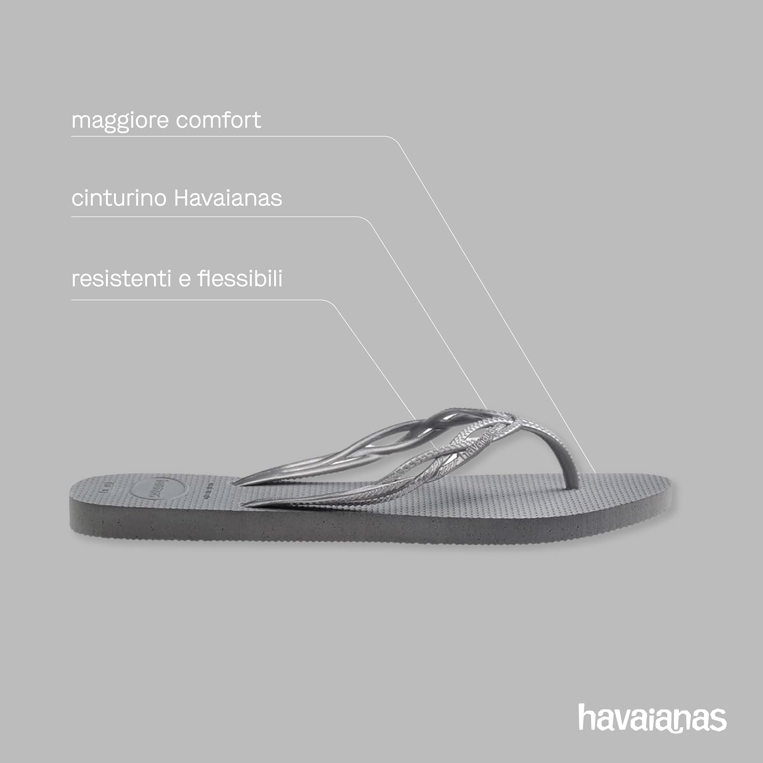 Detalle 2 de Havaianas Flash Sweet – Infradito da donna comode, eleganti e antiscivolo