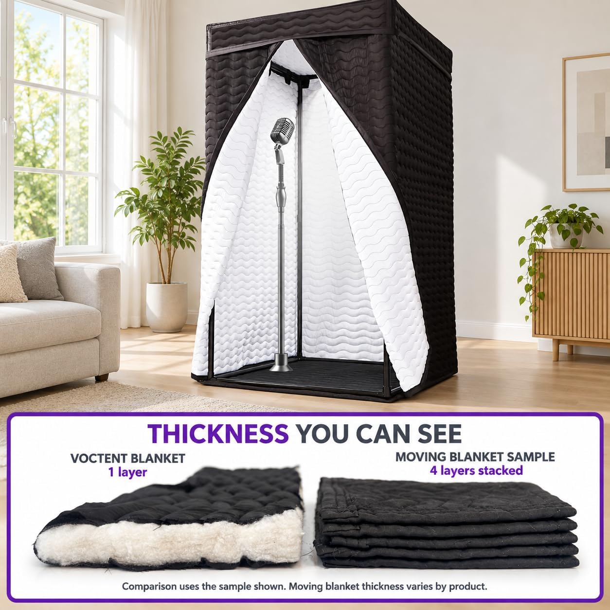 Thumbnail 5 de Voctent portable vocal booth, brushed fabric