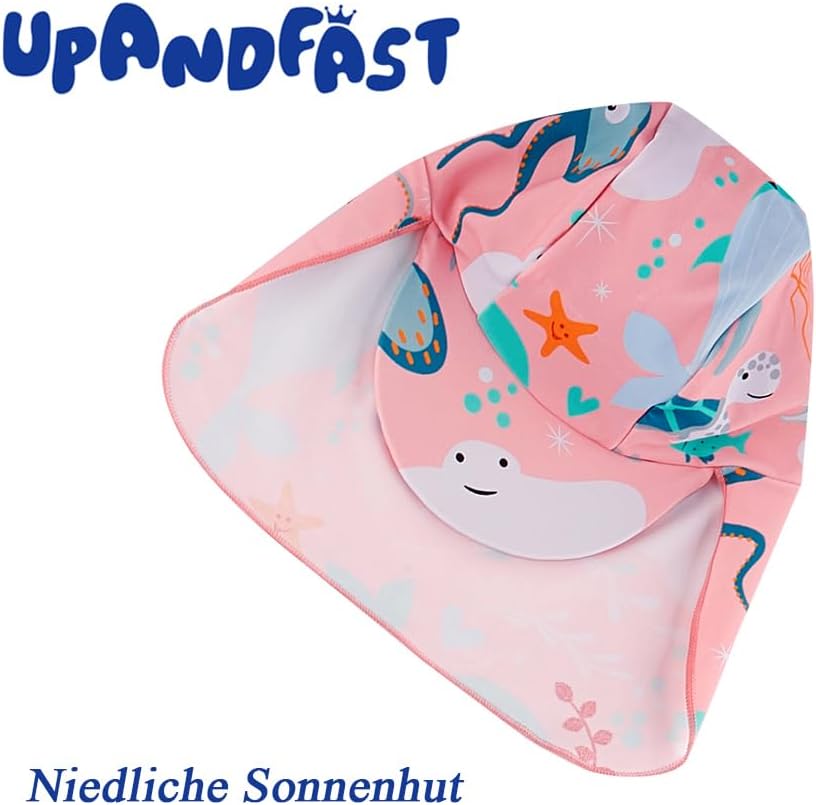 Thumbnail 6 de upandfast Baby Badeanzug mit Knöpfen UV Schutz für Mädchen – bequem, praktisch und sicher am Strand