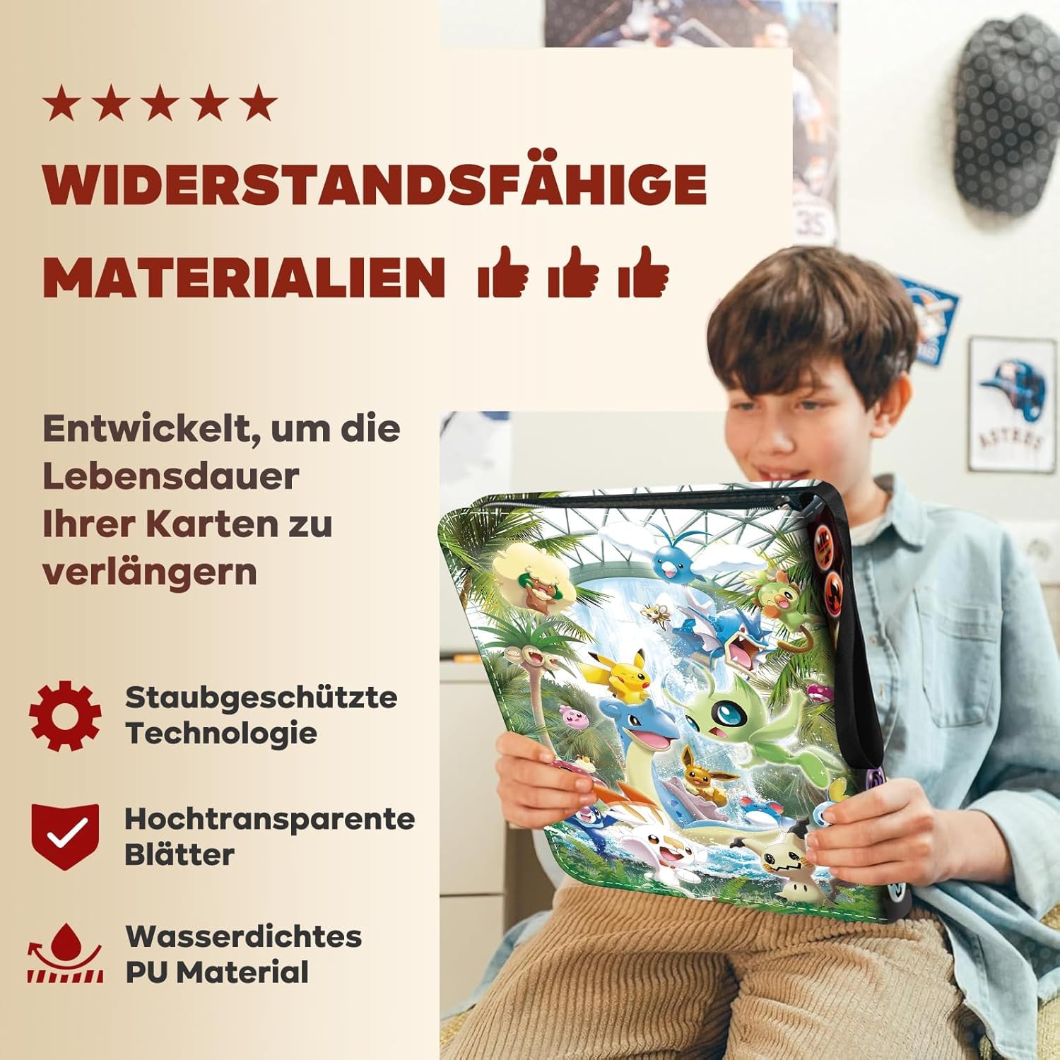 Thumbnail 4 de Raccoglitore carte Pokémon 50 pagine, 400 slot 📚