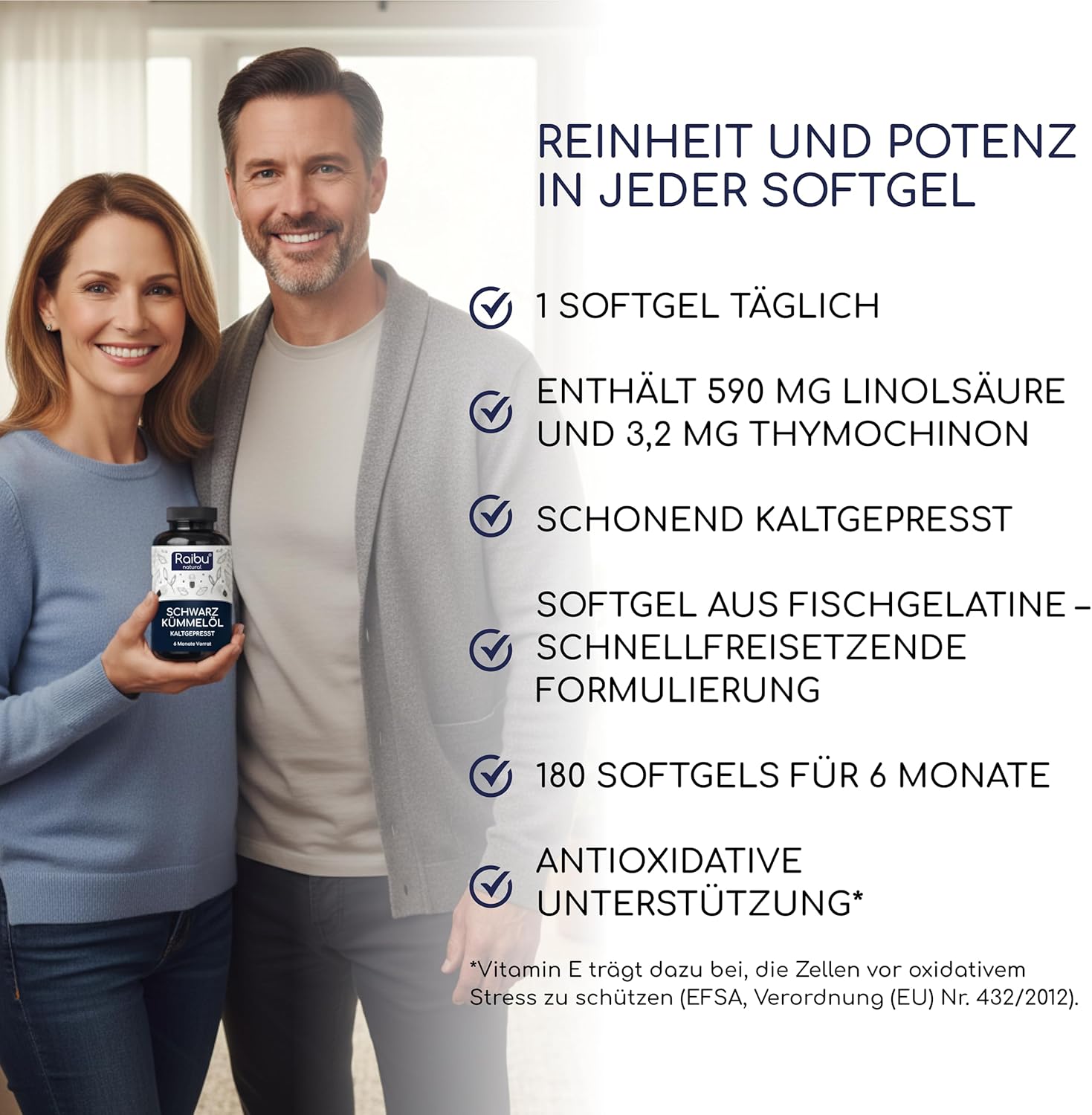 Thumbnail 2 de Schwarzkümmelöl Kapseln 1000 mg 180 Softgels