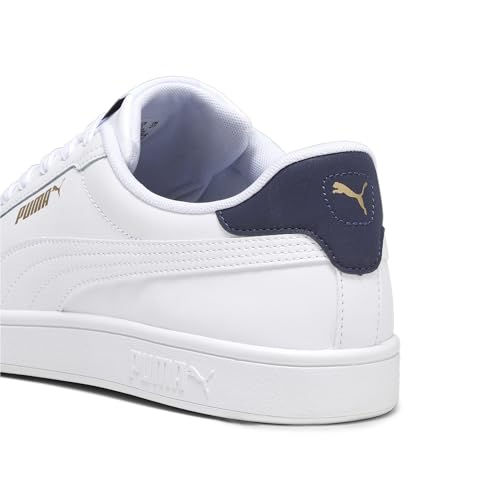 Thumbnail 4 de PUMA Smash 3.0 Unisex – Baskets cuir blanc/bleu marine/or, pointure 45 EU