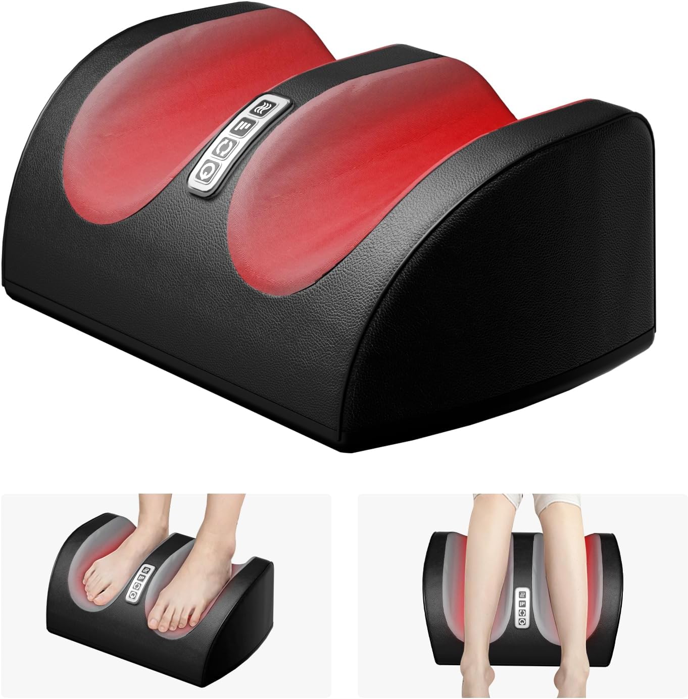 Detalle de LINGTENG Shiatsu Foot Massager with Heat for Calves and Feet 👣