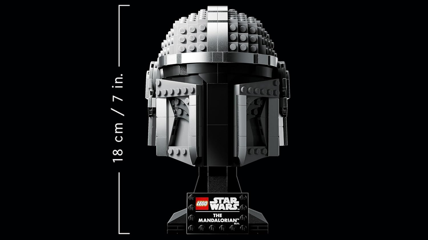 Thumbnail 6 de LEGO Star Wars Mandalorianer Helm 75328 – Sammlerstück, Bausatz für Erwachsene